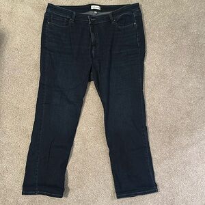 Lane Bryant Mid-Rise Straight Leg Jeans, size 24S EUC